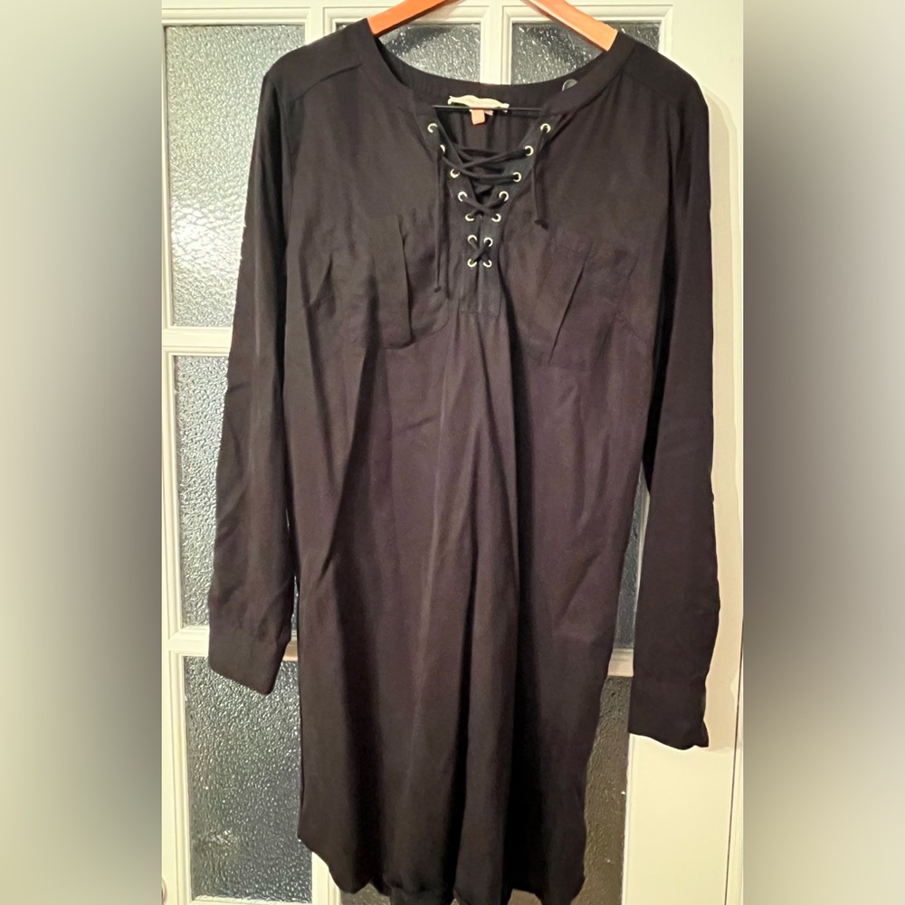 English Laundry Tunic with Lace Up Front
